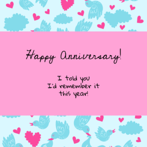 Anniversary Card Template
